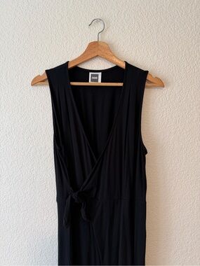Nom Maternity Black Wrap-Front Jumpsuit